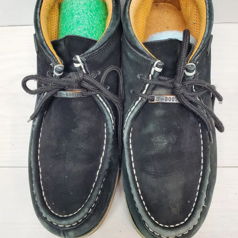 Buffalino‎ Boots Men's Black Suede Lace Up Chukka Style Ankle Boots Size 10